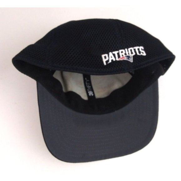 NFL New England Patriots Black Unisex Embroidered Fitted Baseball Cap L/XL - Picture 6 of 9